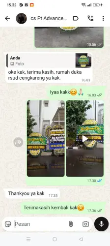 Testimonial Papan Bunga Pernikahan pangguh