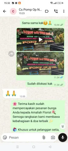Testimonial Papan Bunga pangguh