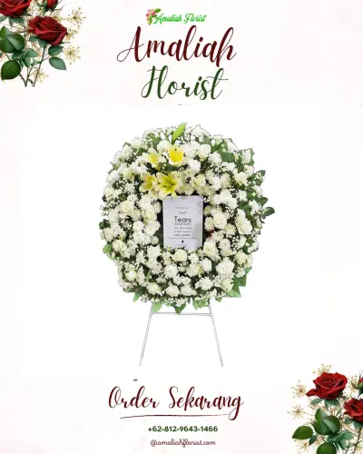 Krans Bunga Duka Cita pangguh